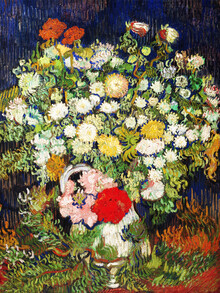 Classiques de l'art, Vincent Van Gogh : Bouquet de fleurs dans un vase (Pays-Bas, Europe)