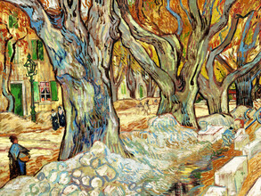 Classiques de l'art, Vincent Van Gogh : Les grands platanes - Pays-Bas, Europe)