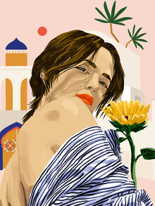Uma Gokhale, I Travel, I Become Morocco Architecture Illustration (Inde, Asie)
