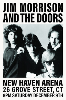 Collection Vintage, Jim Morrison et The Doors - New Haven Arena - Allemagne, Europe)