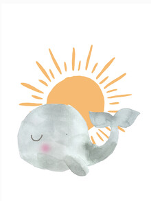 Christina Wolff, bébé baleine et coucher de soleil