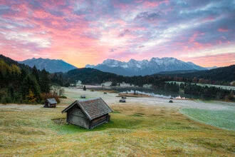 Frosty matin au lac Gerold en Bavière - Fineart photographie par Michael Valjak