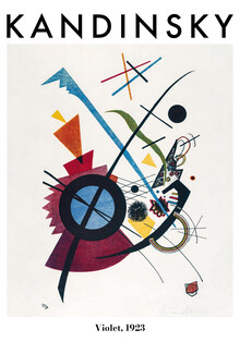 Classiques de l'art, Kandinsky Poster -Violette 1923
