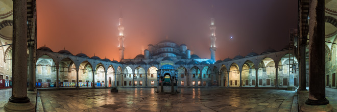 Jean Claude Castor, Istanbul - Panorama de la Mosquée du Sultan Ahmed Ier - Turquie, Europe)