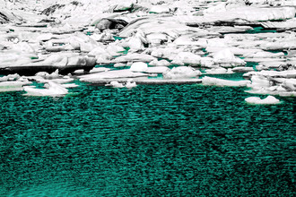 Susanne Kreuschmer, ruisseau de glace turquoise (Islande, Europe)