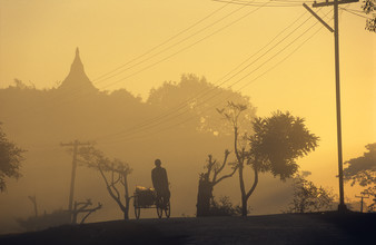 Martin Seeliger, cycliste pousse-pousse (Myanmar, Asie)