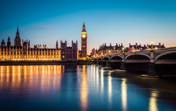 David Engel, London Westminster Bridge et Palais de Westminster