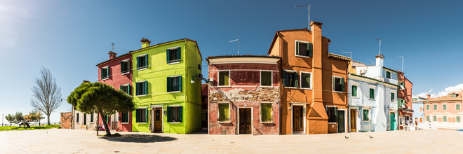 Michael Stein, Maisons colorées à Burano (Italie, Europe)