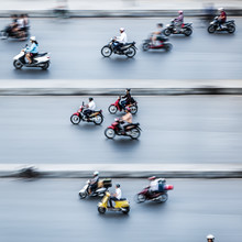 Jörg Faißt, Moped Riders #2 à Hanoï (Vietnam, Asie)
