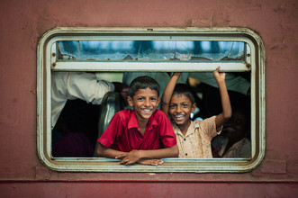 Johannes Christoph Elze, Heureux dans le train (Sri Lanka, Asie)