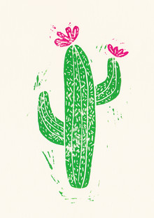 Bianca Green, Linogravure Cactus #2