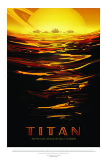 Nasa Visions, Titan, chevauchent les marées à travers la gorge de kraken (États-Unis, Amérique du Nord)