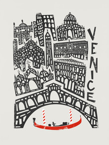 Renard et velours, paysage urbain de Venise - Royaume-Uni, Europe)