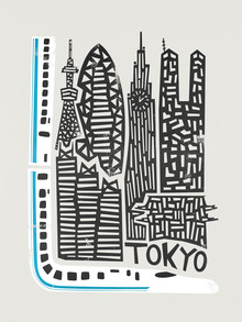 Renard et velours, paysage urbain de Tokyo