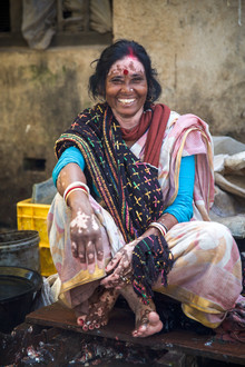 Miro May, vendeuse (Inde, Asie)