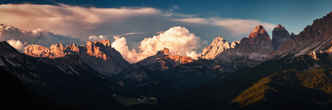 Sebastian Warneke, Coucher de soleil dans les Dolomites - Italie, Europe)