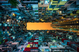Jan Becke, Gratte-ciel à Hong Kong (Chine, Asie)