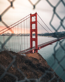 Dimitri Luft, lever du soleil sur le Golden Gate Bridge
