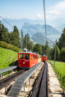 Jan Becke, Chemin de fer de montagne vers le Pilatus (Suisse, Europe)