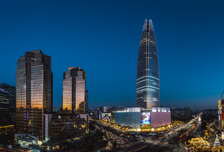Leander Nardin, panorama tourné avec le paysage urbain de Séoul