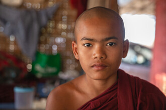 Miro May, moine à Bagan (Myanmar, Asie)