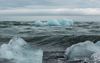 Lars Brauer, glace flottante (Islande, Europe)