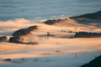 Sebastian ‚zeppaio' Scheichl, Maisons couvertes de brouillard - Autriche, Europe)