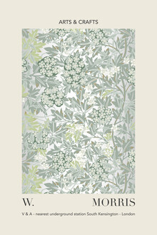 Art Classics, William Morris - feuille grise / verte et motif floral
