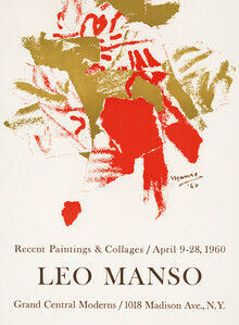 Art Classics, affiche de l'exposition Leo Manso, 1960 (Allemagne, Europe)