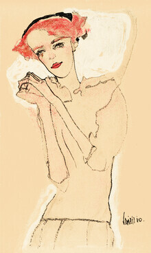 Classiques de l'art, Egon Schiele : Portrait de femme (Allemagne, Europe)