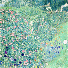 Classiques de l'art, Gustav Klimt : paysage de jardin à l'italienne