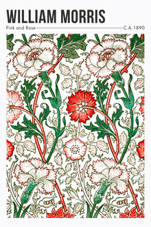 Classiques de l'art, rose et rose par William Morris