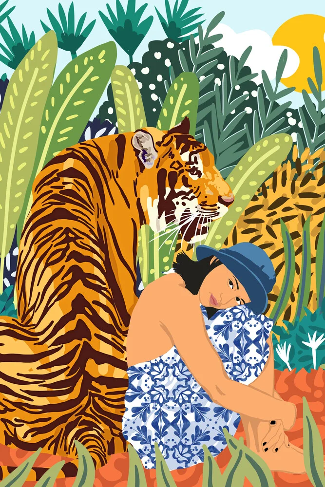 Awaken The Tiger Within Illustrazione - Fotografia Fineart di Uma Gokhale