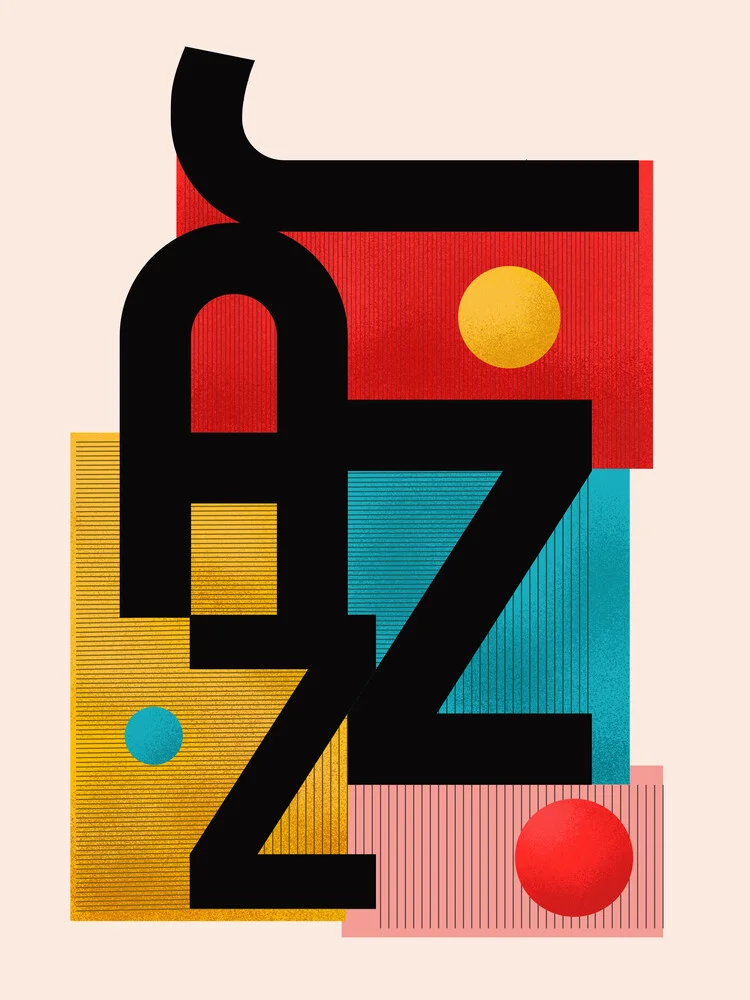 Tipografia jazz - Fotografia Fineart di Ania Więcław