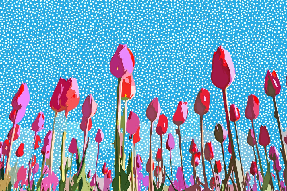 In punta di piedi attraverso i tulipani con me - Fotografia Fineart di Uma Gokhale