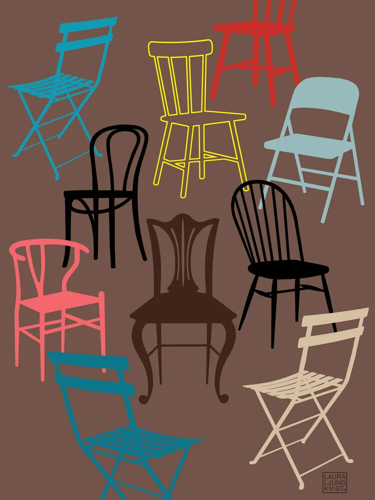 Molte sedie - Fotografia Fineart di Laura Ljungkvist