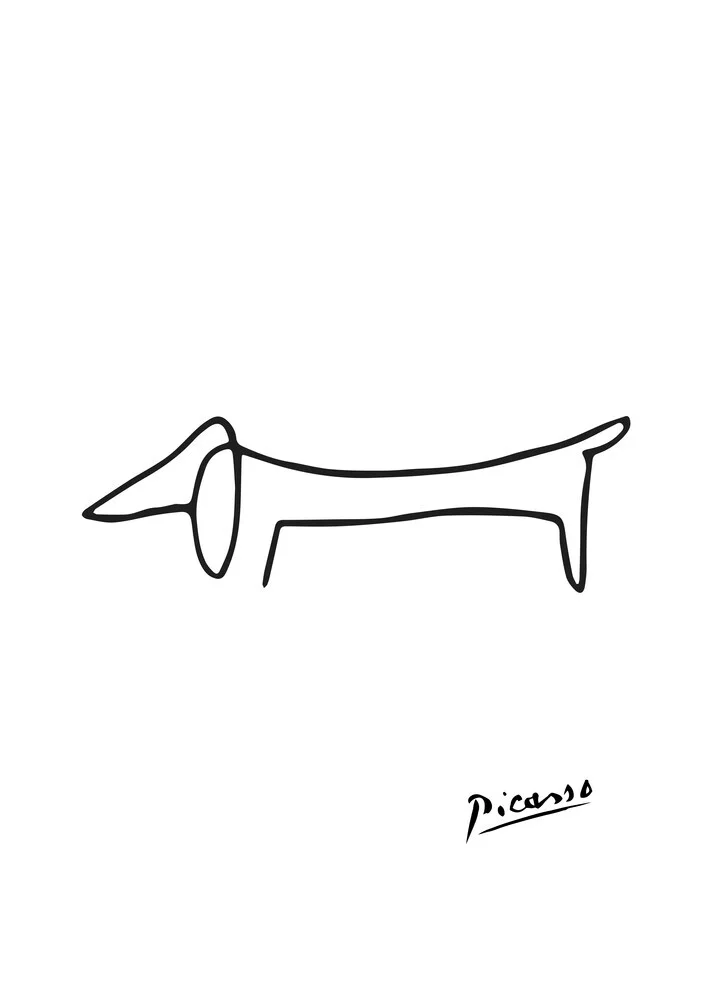 Picasso Dackel - 'The Dog' - fotokunst von Art Classics