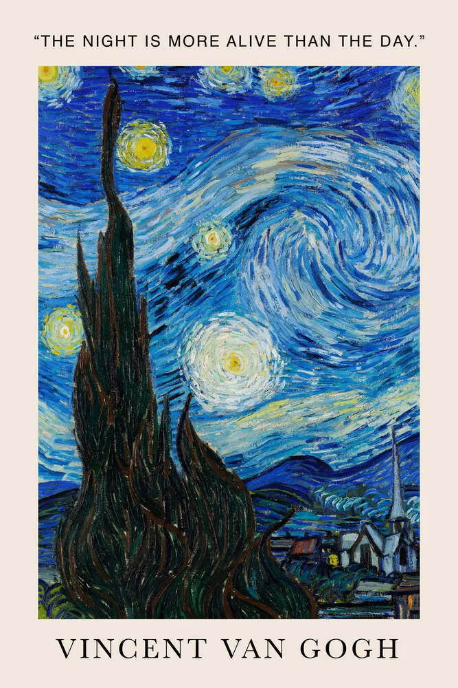 Vincent van Gogh Zittat Poster - foto d'arte di Art Classics
