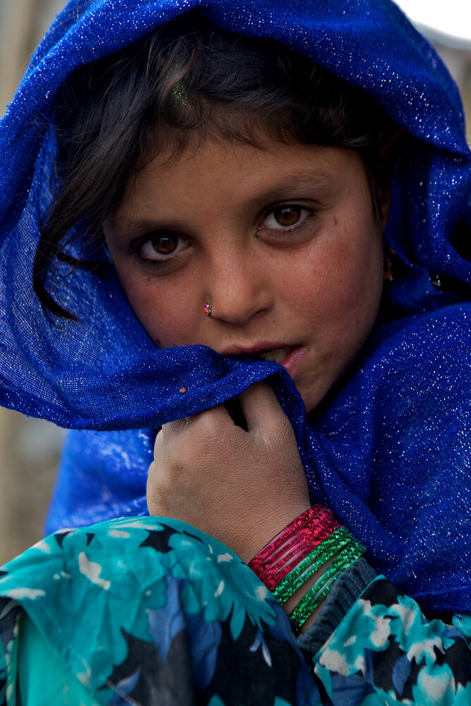 Ragazza rifugiata, Kabul - Fotografia Fineart di Christina Feldt
