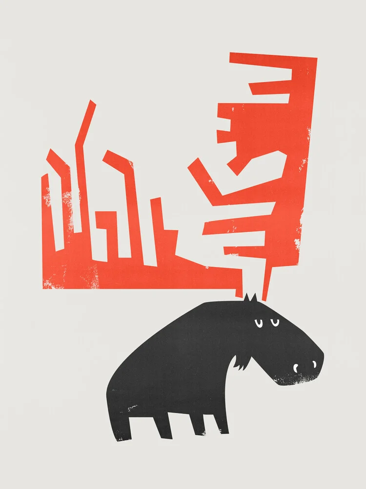 Grumpy Moose - Fotografia Fineart di Fox And Velvet