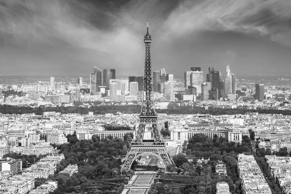 Orizzonte di Parigi | Monocromatico - fotokunst von Melanie Viola