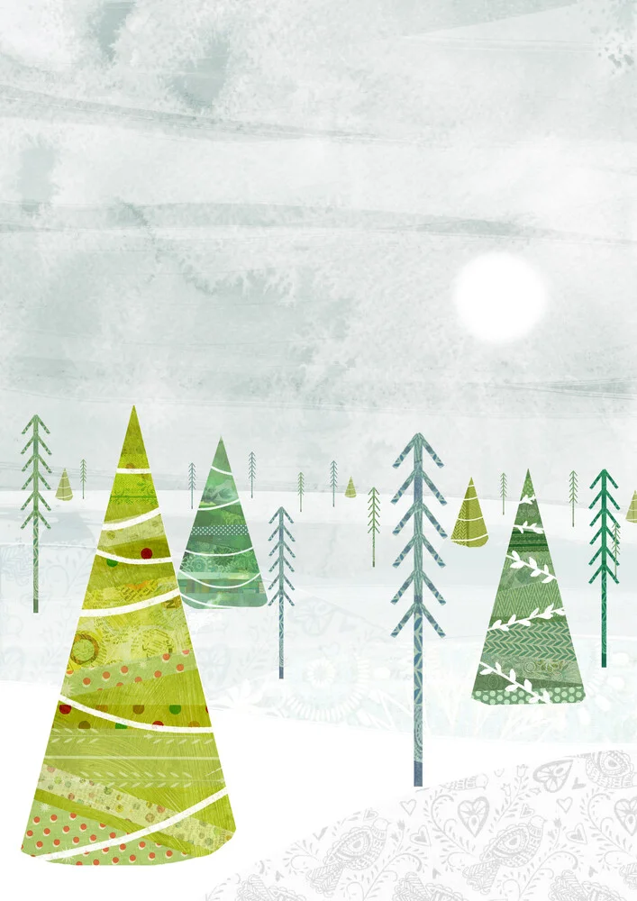 Foresta di Natale - Fotografia Fineart di Katherine Blower