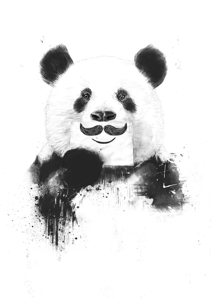 Panda divertente - fotokunst von Balazs Solti