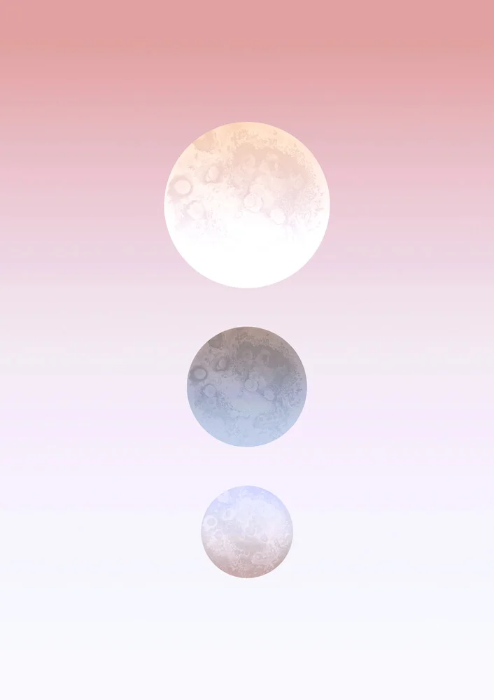 Moon Triplet - Fotografia Fineart di Julia Hariri