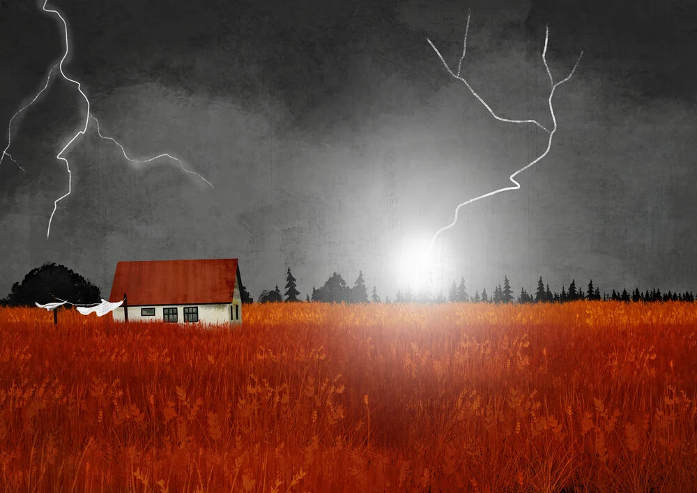 Lightning Strike - Fotografia Fineart di Katherine Blower