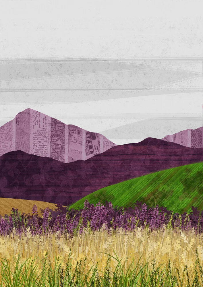 Purple Hills - Fotografia Fineart di Katherine Blower
