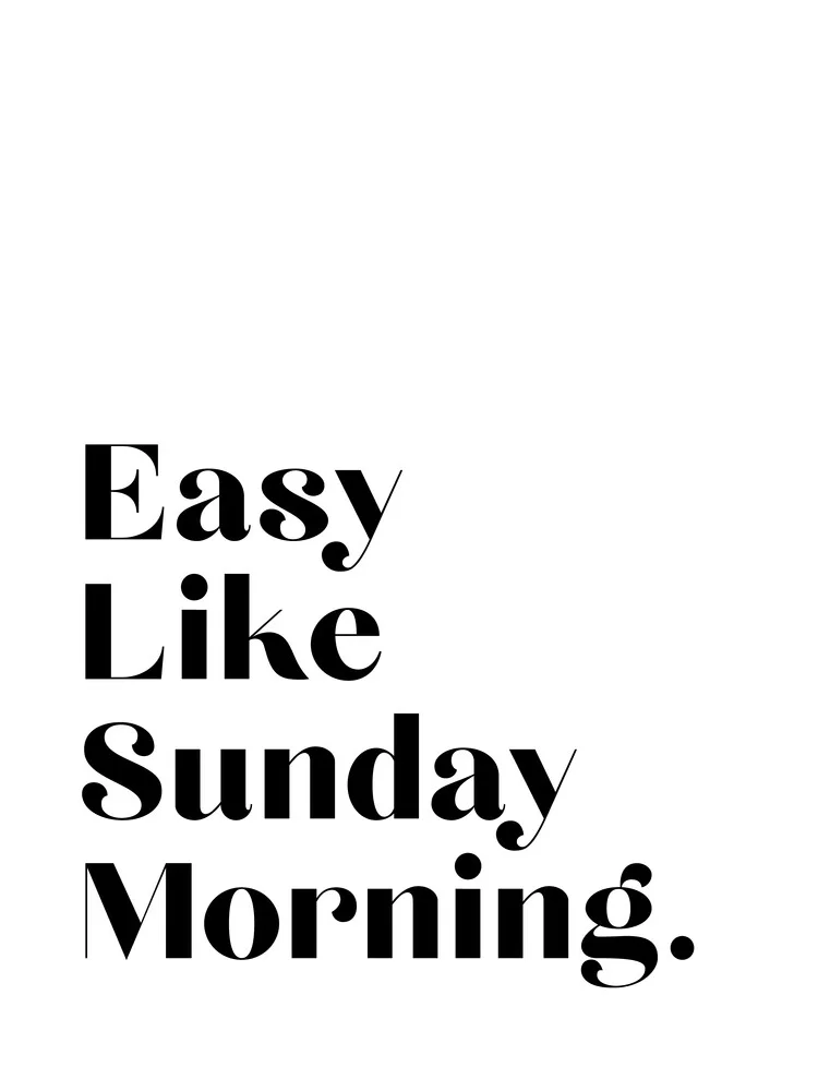 Easy Like Sunday Morning No4 - Fotografia Fineart di Vivid Atelier