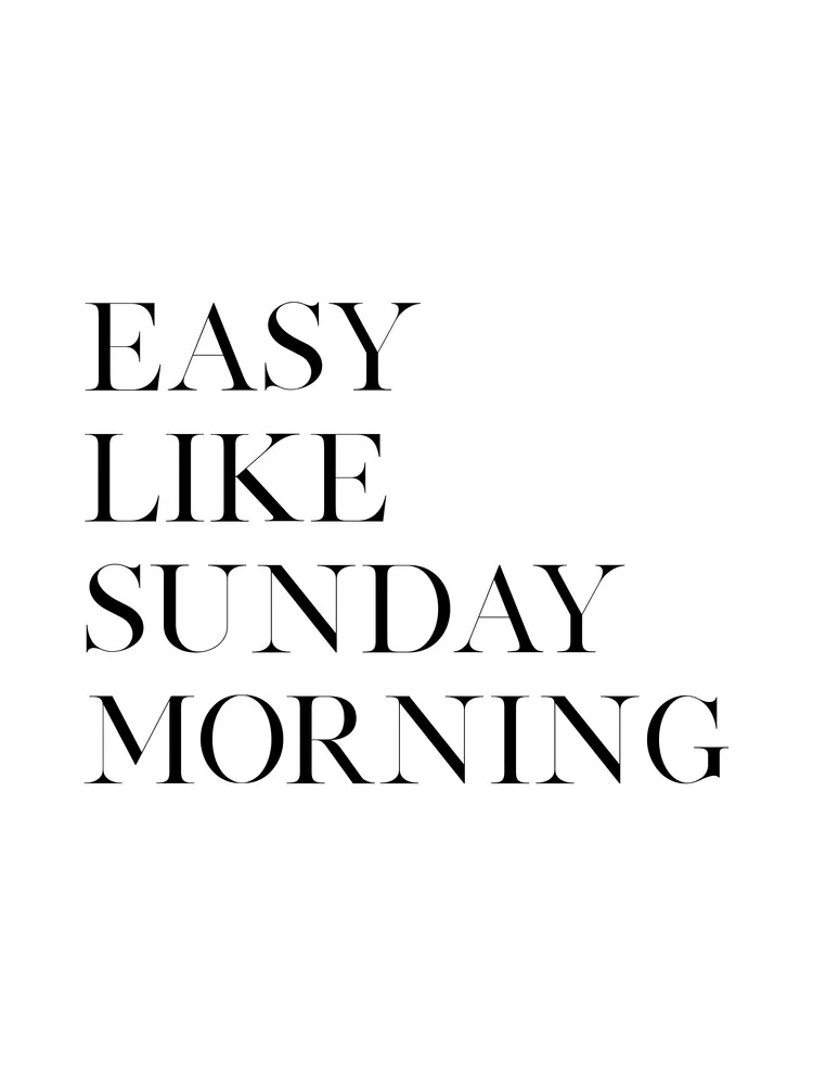 Easy Like Sunday Morning No5 - Fotografia Fineart di Vivid Atelier