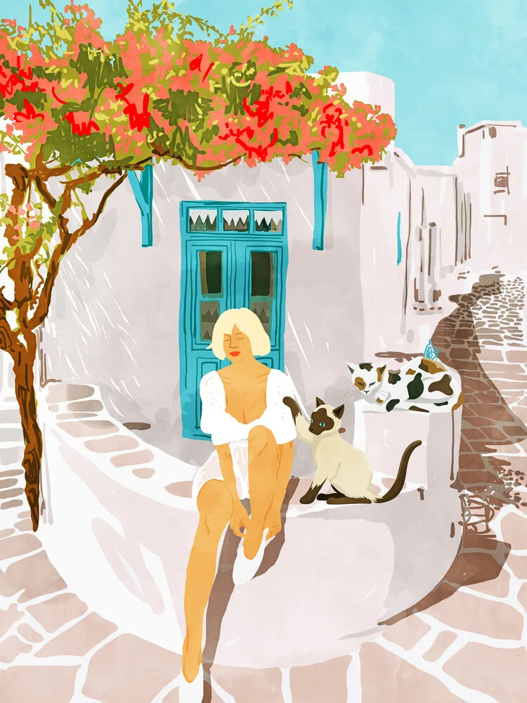 Greek Vacay - Fotografia Fineart di Uma Gokhale