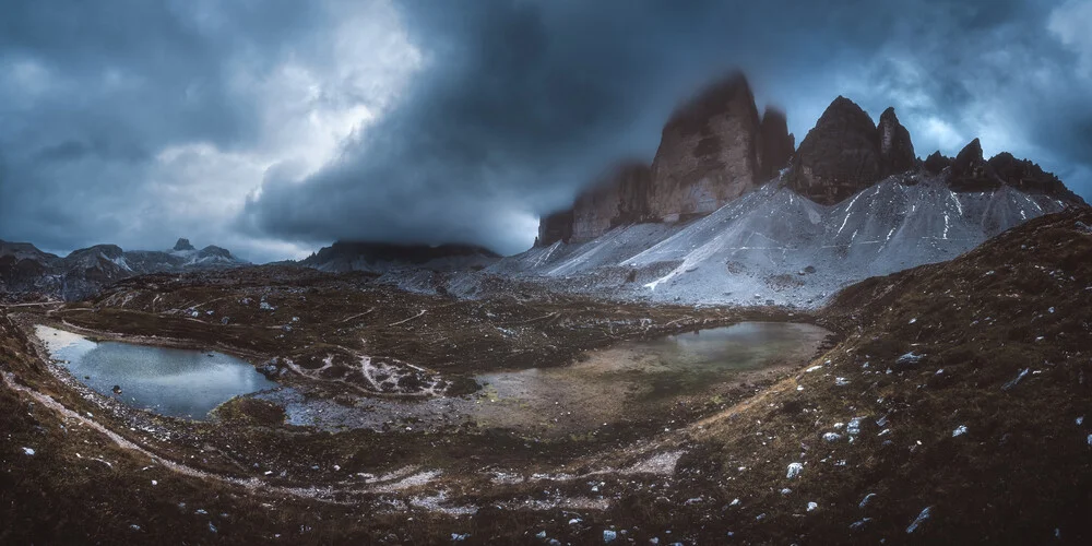 Tre Cime Panorama Dolomiti - Fotografia Fineart di Jean Claude Castor
